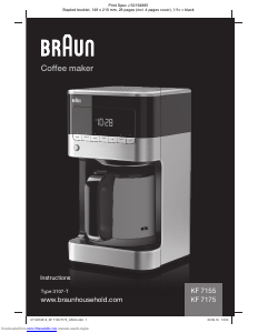 Mode d’emploi Braun KF 7175 Cafetière