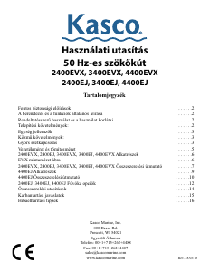 Használati útmutató Kasco 4400EVX Szökőkút