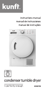 Manual Kunft KDM2740 Máquina de secar roupa