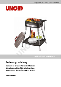 Handleiding Unold 58580 Power Grill Barbecue