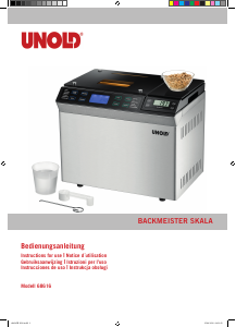 Handleiding Unold 68616 Backmeister Scala Broodbakmachine