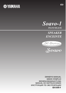 Manual de uso Yamaha Soavo-1 Piano Black Altavoz