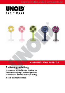 Handleiding Unold 86626 Breezy II Ventilator