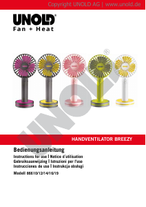 Manual de uso Unold 86614 Breezy Ventilador