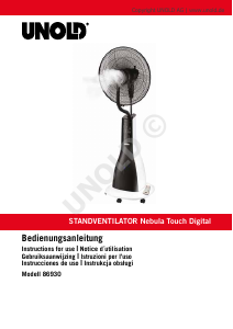 Manual Unold 86930 Nebula Touch Digital Fan