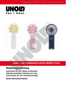 Handleiding Unold 86644 Breezy Fold Ventilator