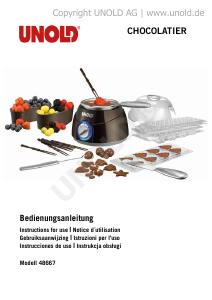 Manual Unold 48667 Chocolatier Fondue