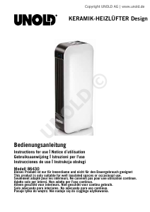 Manual Unold 86430 Design Heater
