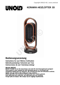 Manual de uso Unold 86535 3D Calefactor