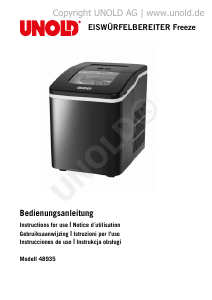 Handleiding Unold 48935 Freeze IJsblokjesmachine