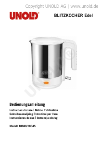 Manual Unold 18040 Edel Kettle