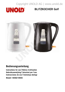 Handleiding Unold 18555 Golf Waterkoker