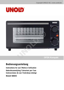 Manuale Unold 68835 Kompakt Forno