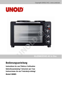 Manuale Unold 68885 All in One Forno