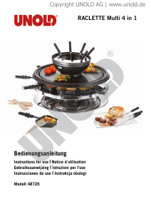 Handleiding Unold 48726 Multi Gourmetstel