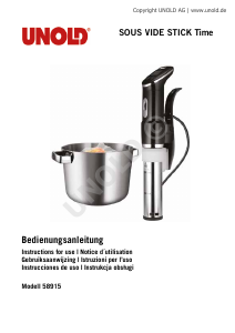 Bedienungsanleitung Unold 58915 Time Sous Vide Zirkulator