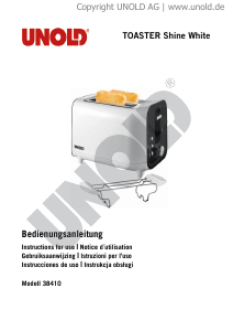 Manual Unold 38410 Shine White Toaster