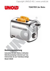 Handleiding Unold 38326 Retro Broodrooster