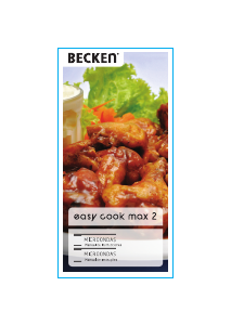 Manual de uso Becken Easy Cook Max 2 Microondas