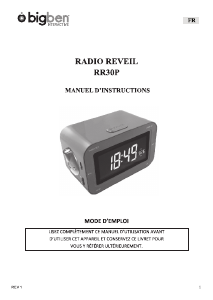 Mode d’emploi Bigben RR30P Radio-réveil