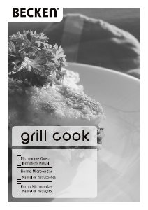 Manual de uso Becken Grill Cook Microondas