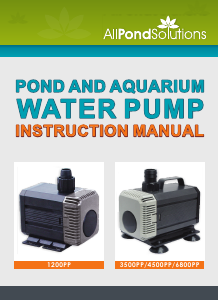 Manual AllPondSolutions 4500PP Fountain Pump