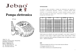 Manuale Jebao EFP-10000 Pompa per fontana