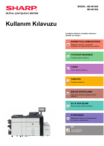 Kullanım kılavuzu Sharp MX-M1056 Çok işlevli yazıcı