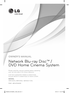 Manual LG HB905DA Home Theater System