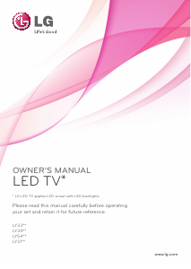Manual LG 55LY330C LED Television