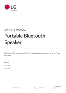 Manual LG XG5QBK Speaker