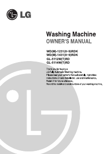 Manual LG WD-12316RDK Washer-Dryer