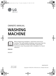 Manual LG FWV595WSE Washing Machine