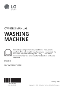 Handleiding LG F4V712WTSE Wasmachine