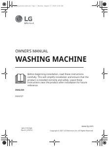 Manual LG F4V310WNE Washing Machine