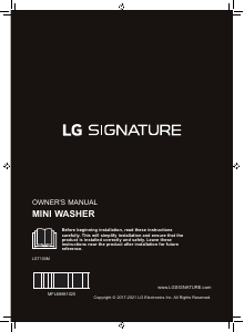 Manual LG LST100M Washing Machine