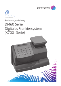 Bedienungsanleitung PitneyBowes DM60i Frankiermaschine