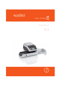 Handleiding Quadient IX-3 Frankeermachine