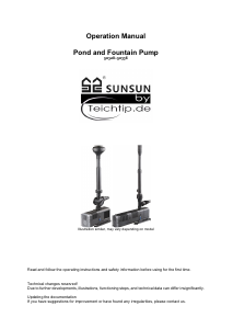 Manual SunSun CHJ-903 Fountain Pump