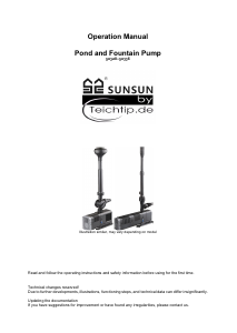 Manual SunSun CHJ-6803 Fountain Pump