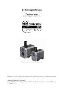 Bedienungsanleitung SunSun CHJ-6000 Teichpumpe