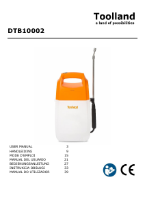 Manual Toolland DTB10002 Garden Sprayer
