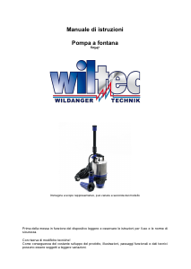 Manuale Wiltec 62547 Pompa per fontana