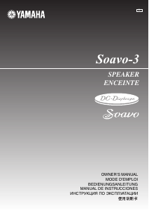 Manual de uso Yamaha Soavo-3 Altavoz