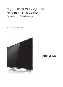 Handleiding John Lewis 55JL9100 LED televisie