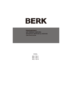 Rokasgrāmata BERK BRC-1755 S Ledusskapis ar saldētavu