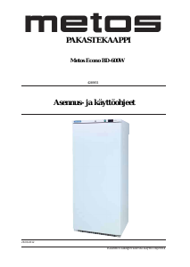 Käyttöohje Metos Econo BD-600W Pakastin