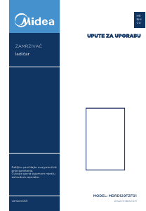 Priručnik Midea MDRD129FZF01 Zamrzivač