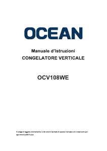 Congelatore verticale 3 cassetti OCEAN mod: OCV108WE cl. E