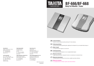 Manual Tanita BF-666 Balança